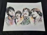 Signed Beatles Print R. P. Meurer 20in Wide