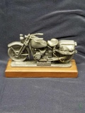 1993 Harley Davidson Pewter Motorcycle Statue