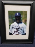 Padres/ Yankees Orlando Hudson Framed 5x7. Says signed Autograph. No COA