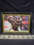 MLB Padres Wiki Gonzalez 99 to 03 framed 4x6. Says signed Autograph. No COA