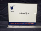 MLB signature card of Rollie Fingers 8x11. Says signed Autograph. No COA