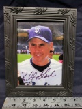 Padres Manager Budd Black. 07 -15. Says signed Autograph.No COA. 5x7 framed.