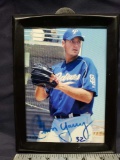 SD Chris Young framed photo. Says signed Autograph.No COA