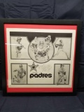 1978 Padres Calender Art Signed by Artist