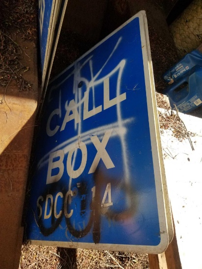 Fiberglass Call Box Signs 10 Units