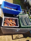 Crate Full of Tent Stakes