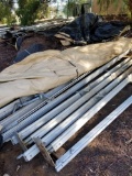 Entire Pile of Alluminum Scaffolding Tent Poles Tarp