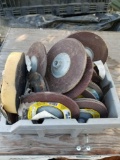 Crate Full of Grinding Wheels