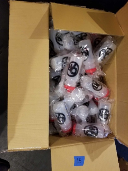 Box Full of New 9Round Water Bottles