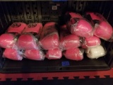 Shelf of New Pink Boxing Gloves 12 Units