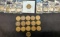 Wheat pennys 25 coins early 1900s chocolate brown