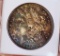 Morgan silver dollar 1885 P GEM BU MS+++++ RAINBOW HIGH GRADE SLABED PQ