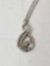 11 Fiery Diamond Shimmering Stars Platinum Plated Necklace