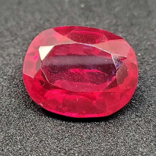 Red ruby Oval cut 15.57ct gemstone