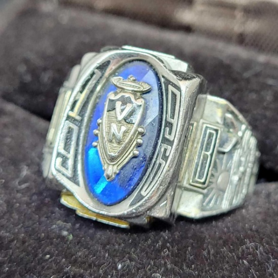 Silver class ring