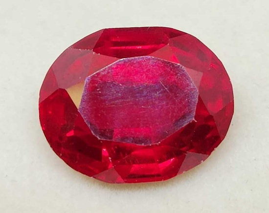 Red ruby 11.49ct oval cut Gemstone beautiful stone