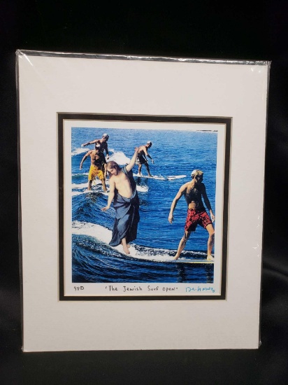 Artist Nelson De La Nuez. Artwork print The Jewish Surf Open. No 98
