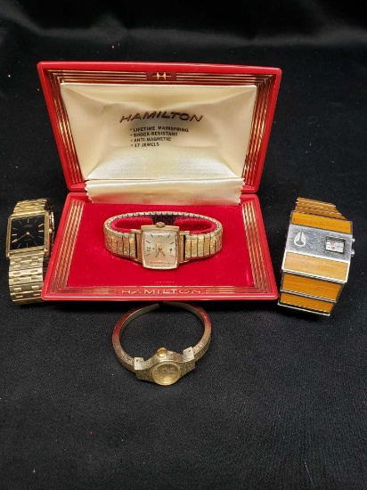 Seiko Lassale quartz watch. Vintage Hamilton. Nixon the Rotolog 30 M Stainless Steel watch