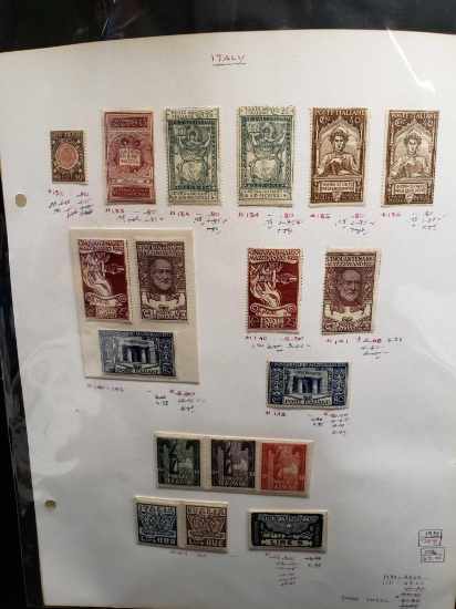 Rare stamps of Italy. Cinouantenario Mazziniano 1922 and more