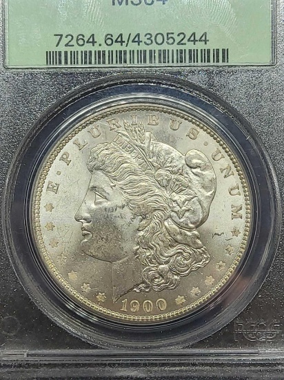 1900 Morgan silver dollar MS64 PCGS Frosty