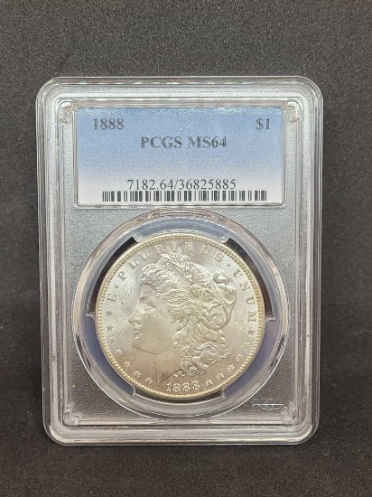 1888 Morgan silver dollar MS64 PCGS