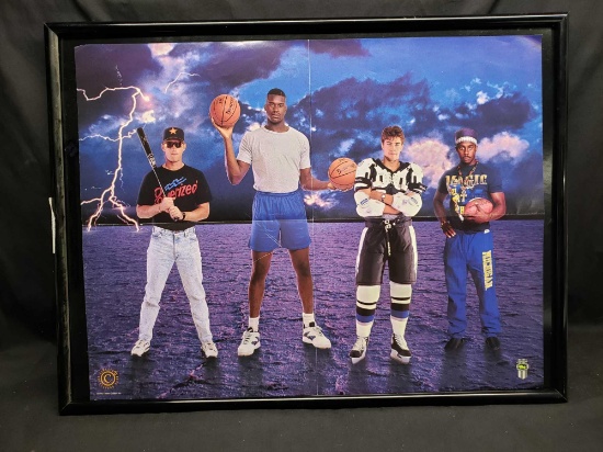 1993 Classic Draft Picks Poster Framed No glass.
