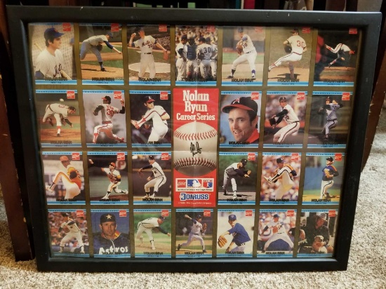 1992 Donruss Coca-Cola Nolan Ryan Poster Framed