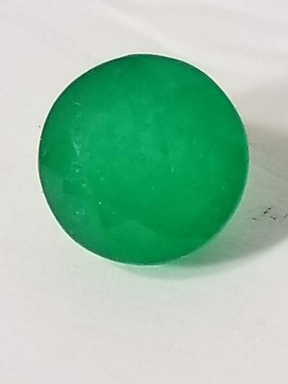 9.72 Ct Natural Green Round Cut Emerald GGL Cert