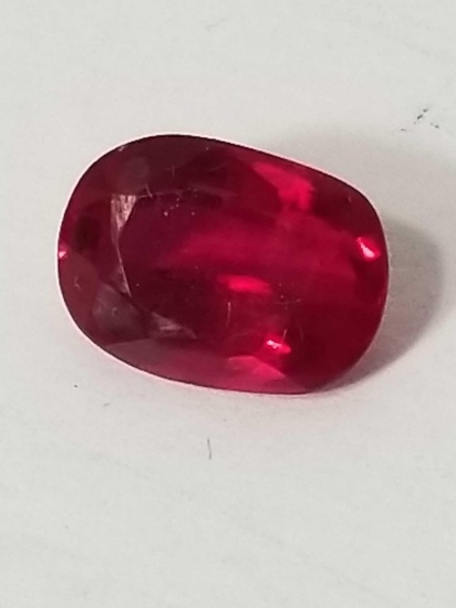 5.00 Ct Natural Red Oval Cut Ruby GGL Cert