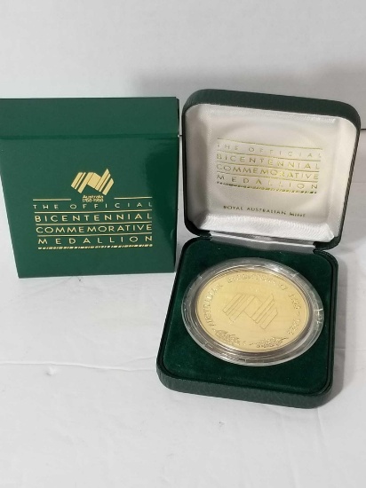 1988 Australian Bicentenary Commemorative Medallion in Box