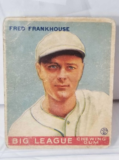 1933 Goudey Baseball #131 Fred Frankhouse