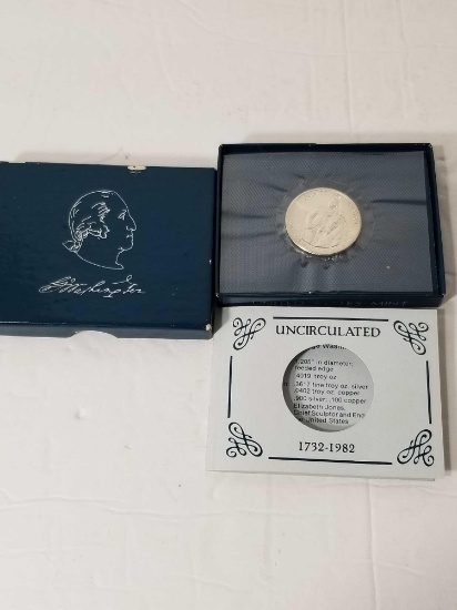 1982 George Washington 90% Silver Uncirculated Coin