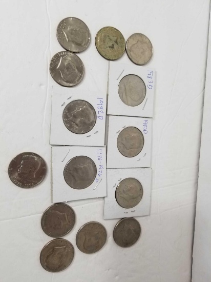 14 Kennedy Half Dollars