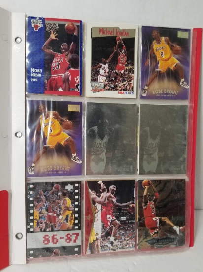 Jordan Kobe Basketball Cards in Pages
