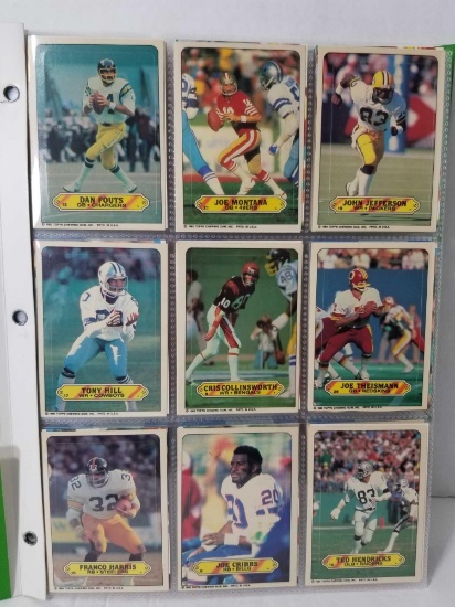 1983 Topps Stickers Super Bowl Cards in Pages