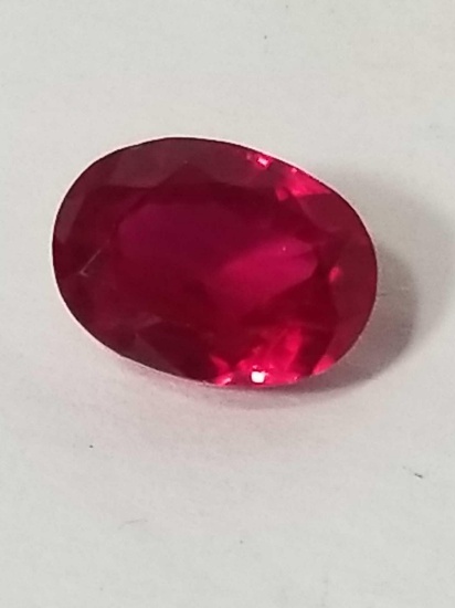 4.82 Ct Natural Red Oval Cut Ruby GGL Cert
