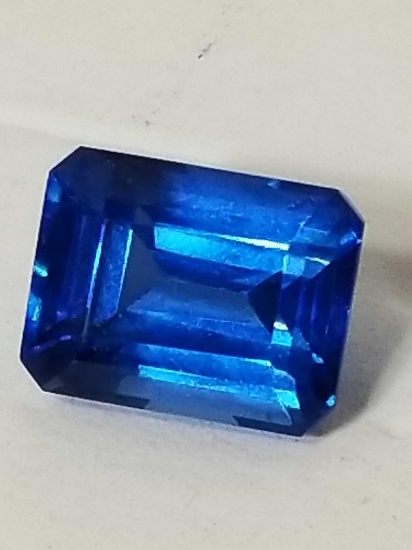 10.72 Ct Natural Blue Emerald Cut Sapphire GGL Cert