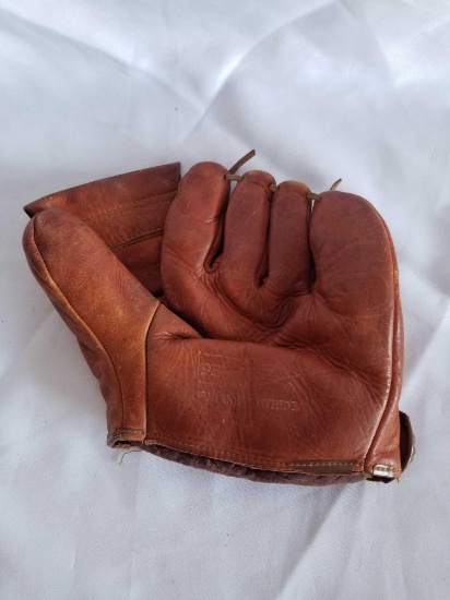 Vintage Pennant Leather Baseball Glove 1950s