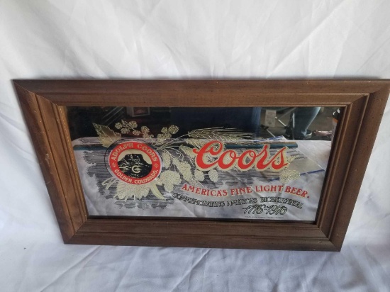1976 Coors Bicentennial Beer Mirror
