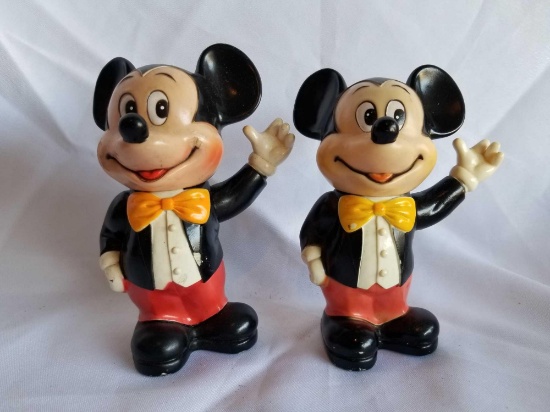 Vintage Disney Mickey Mouse Coin Banks 2 Units