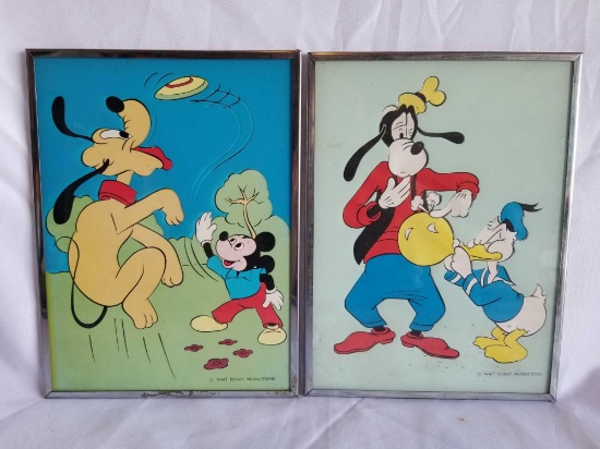 Vintage Disney Framed Artwork 2 Units
