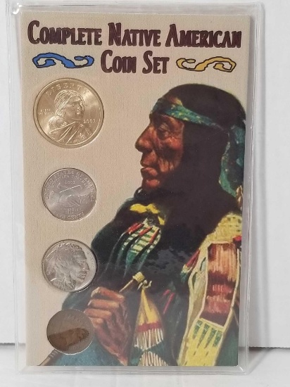 Complete Native American Coin Set 4 Coins
