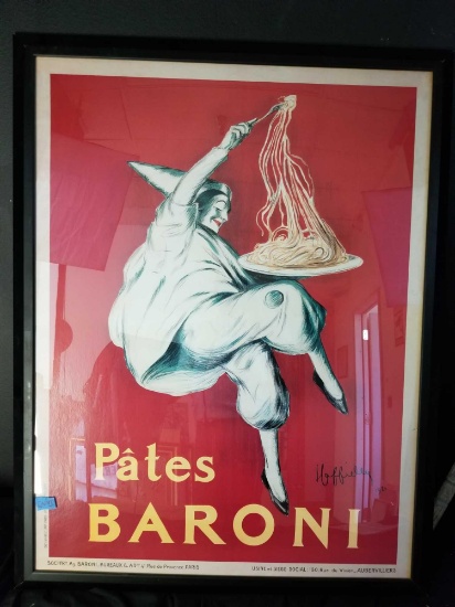 Large Leonetto Cappiello Pates Baroni Poster