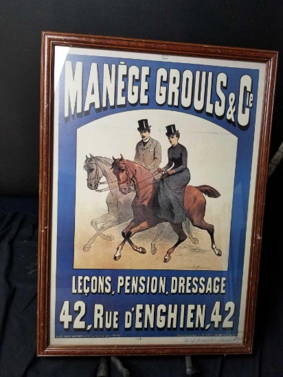 Dressage Poster Framed
