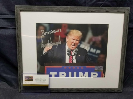 Donald Trump Signed Photo COA