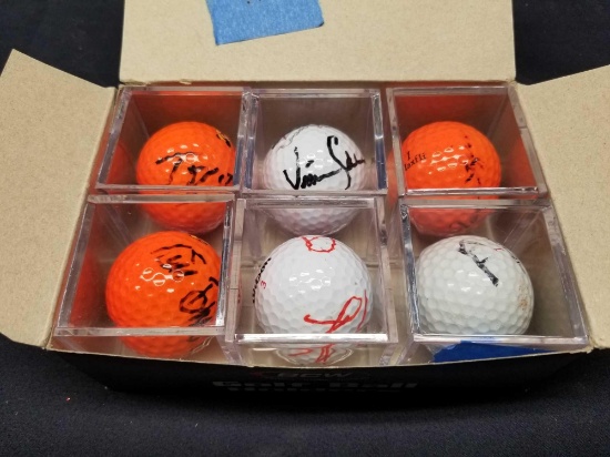 Box of Signed Golf Balls 6 Units
