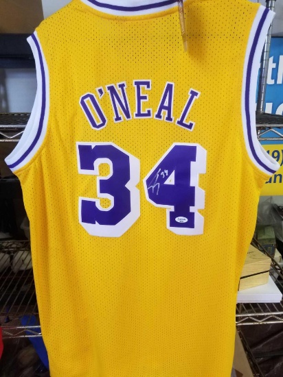 Shaquille O'neal Lakers Signed Jersey COA