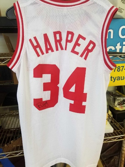 Ron Harper Heat Signed Jersey