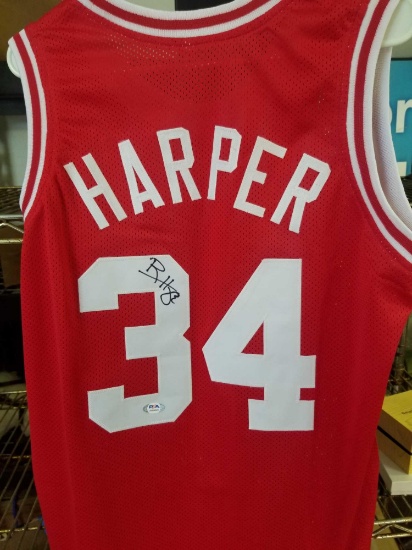 Ron Harper Heat Signed Jersey COA