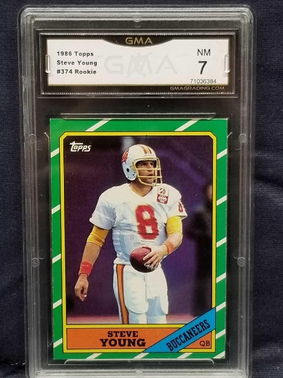 1986 Topps Steve Young Rookie GMA NM 7